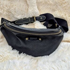 Esprit Black Textured Belt Bag